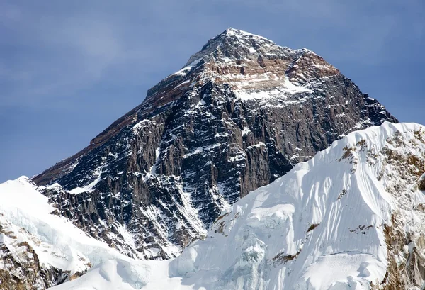 Cima del Monte everest desde kala patthat, camino al campamento base del everest, Parque Nacional de sagarmatha, Valle del khumbu, nepal — ストック写真