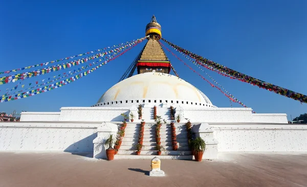 Boudhanath stupa - Kathmandu - Nepa — Stock Photo, Image