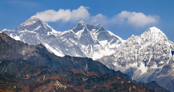 Vista do Monte Everest do pico de Pikey - Nepal — Fotografia de Stock