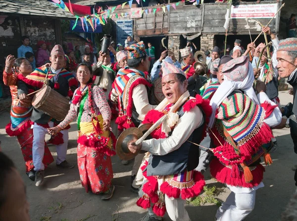 Traditionella etniska festival i Nepal — Stockfoto