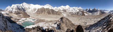 Güzel panoramik Mount Cho Oyu
