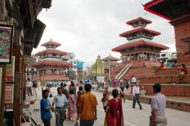 Durbar Meydanı, Kathmandu Nepal insanlar