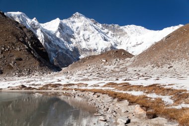 Cho Oyu Gölü - Cho Oyu kamp yansıtma görünümü