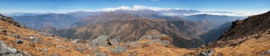 Panoramik çingene tepe arasında Himalayalar değişir