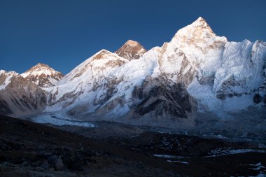 Everest ve kala patthar üzerinden nuptse