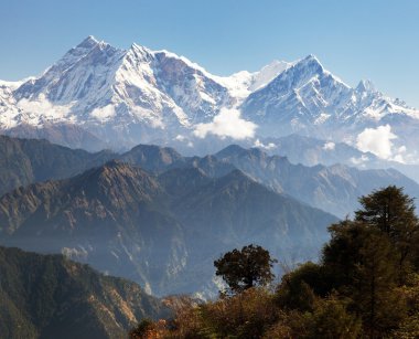 Annapurna Dharma Jaljala üzerinden geçmek - Nepal Himalayalar
