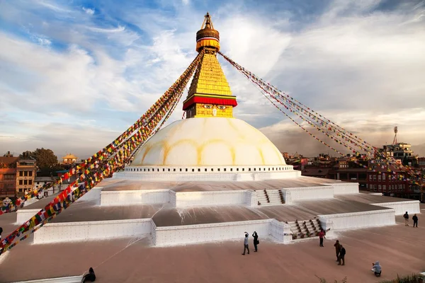 Boudhanath stupa - Kathmandu - Nepal — Stock Photo, Image