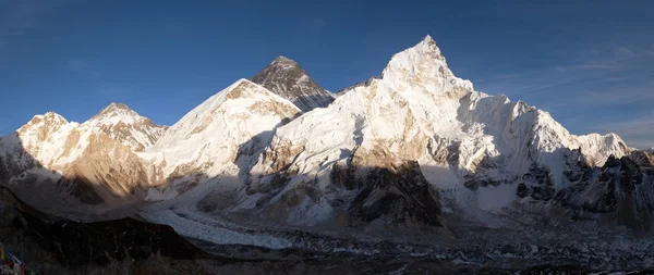 Večerní panoramatický pohled z mount Everestu — Stock fotografie