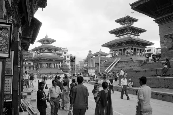 Durbar Meydanı, Kathmandu Nepal insanlar — Stok fotoğraf