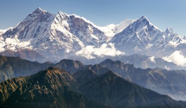 Annapurna Dharma Jaljala üzerinden geçmek - Nepal Himalayalar