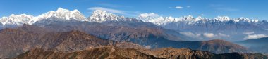 Panoramik çingene tepe arasında Himalayalar değişir