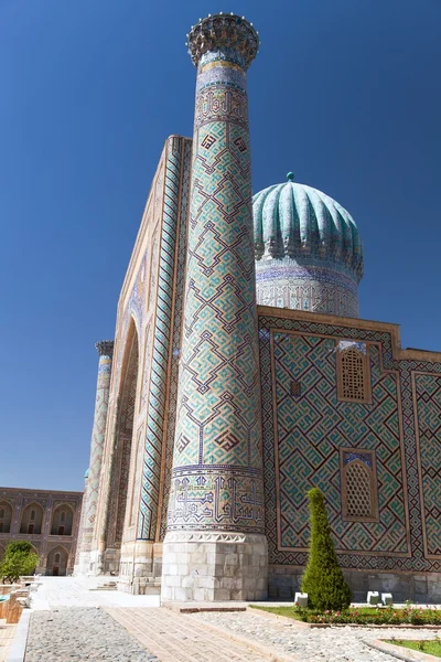 Sher Dor Medressa - Registan - Samarcanda - Uzbekistan — Foto Stock