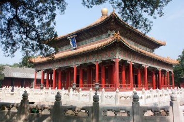 Confucian temple in Beijing clipart