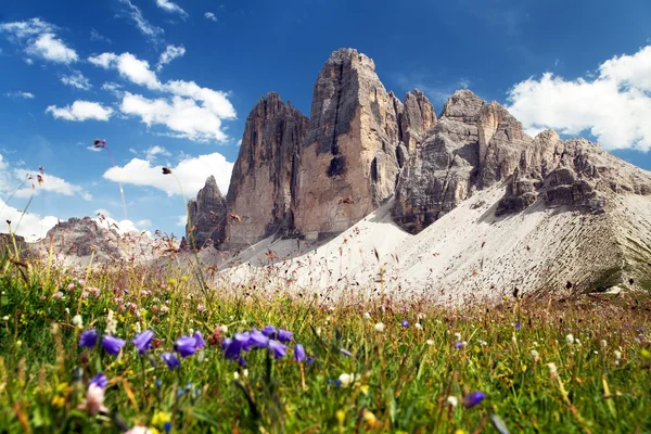 Drei Zinnen or Tre Cime di Lavaredo, Italian Alps — Stock Photo, Image
