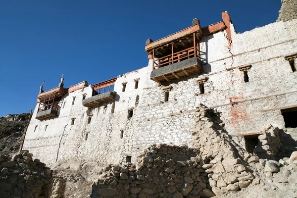 Palácio real na aldeia Tigre ou Tiggur no vale de Nubra — Fotografia de Stock