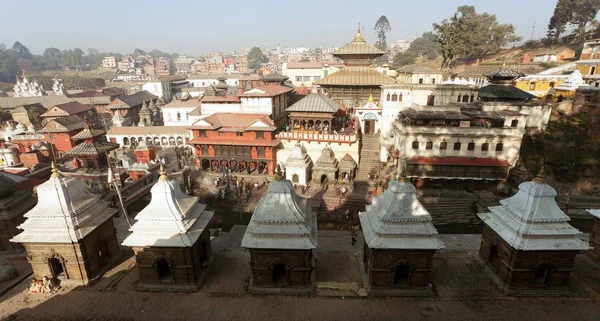 Veduta di Pashupatinath - tempio indù a Kathmandu — Foto Stock
