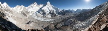 Mount Everest, Lhotse and nuptse clipart