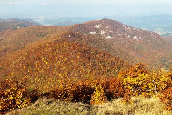 View from mount Strazov, Strazovske vrchy, Slovakia — Stock Photo, Image