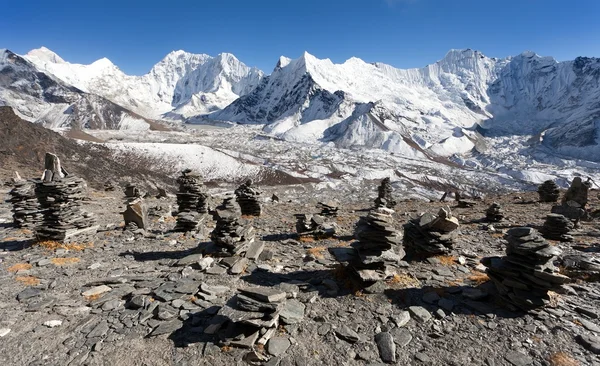 Top of mount Makalu, Kali Himal, beautiful mountain — Stock Photo, Image