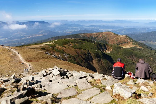 Babia Hgora ou Babi Hora - frontière entre la Pologne et la Slovaquie — Photo