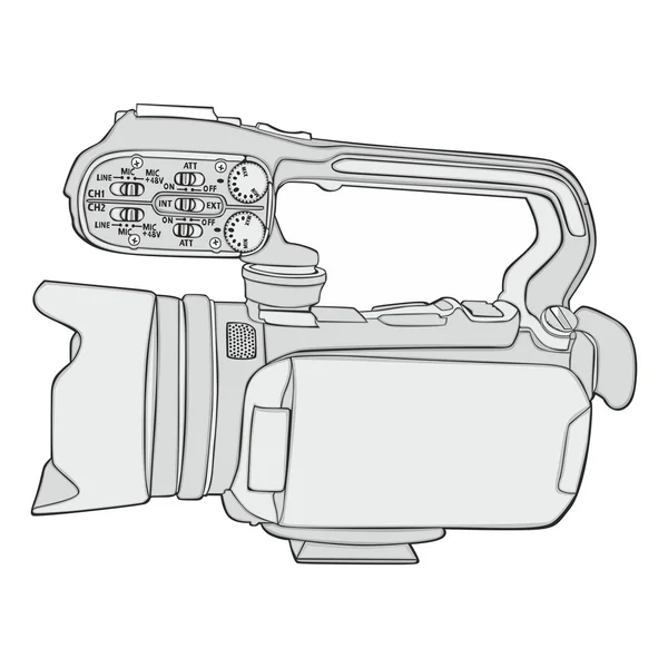 Caméra vidéo isolée — Image vectorielle