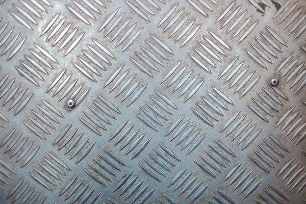 Metalloberfläche mit rutschfestem Muster — Stockfoto