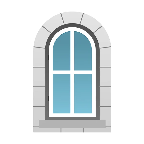 Illustration of a  vintage window — Stock Vector