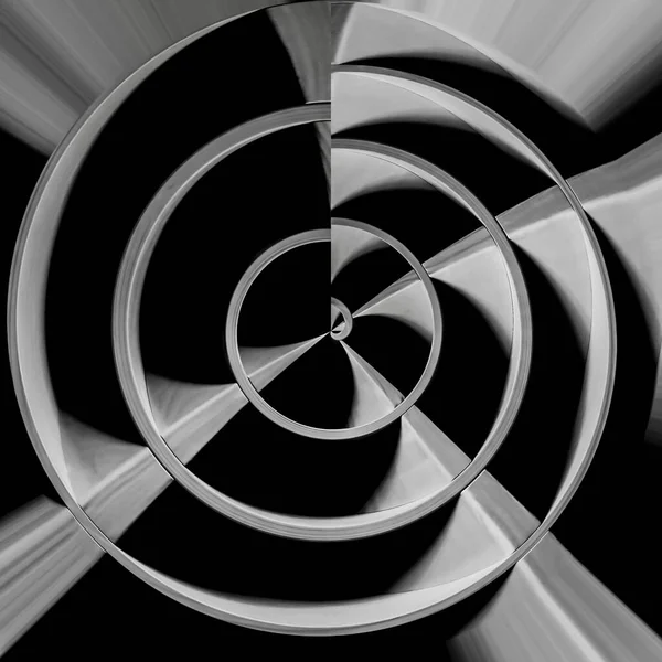 Optical Illusion Art Abstract Rotated Lines Form Circle Design Element — Stockfoto