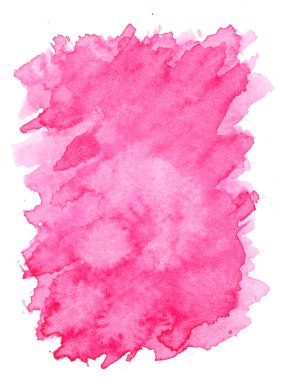 Pembe mor su renk boya kaba kenar kare şekli doku üzerinde
