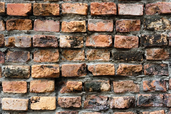 Grunge quebrado cimento tijolo parede vintage fundo textura — Fotografia de Stock