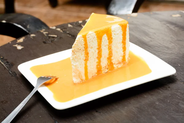Торт помаранчевий Креп — стокове фото