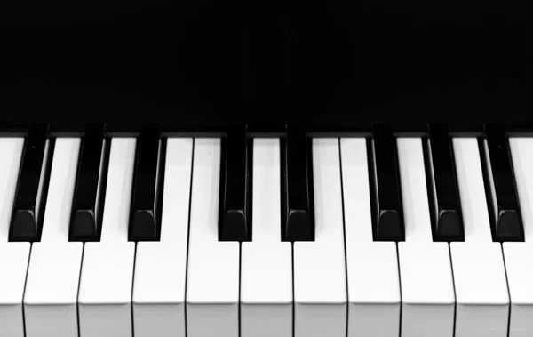 Clé piano noire — Photo