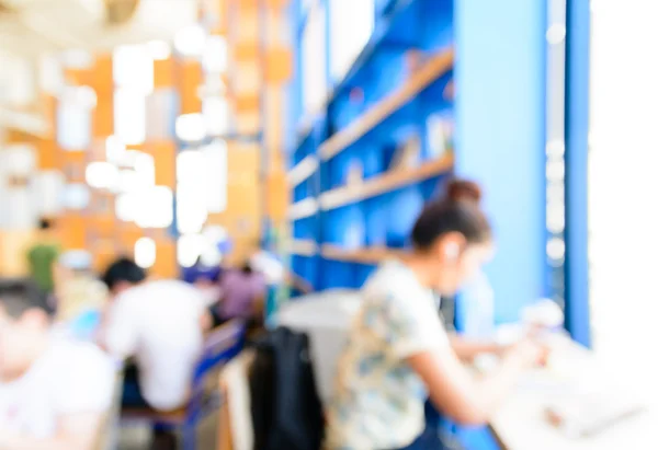 Oskärpa bibliotek bakgrund — Stockfoto