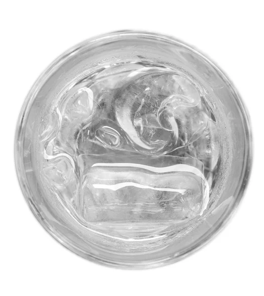 Glas vatten och is — Stockfoto