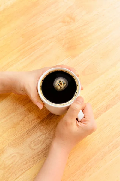 Handhållen kaffekopp — Stockfoto