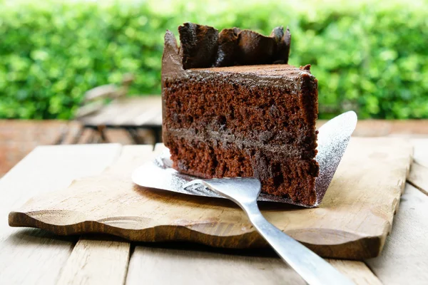 Chocolate mud cake — Stock Photo, Image