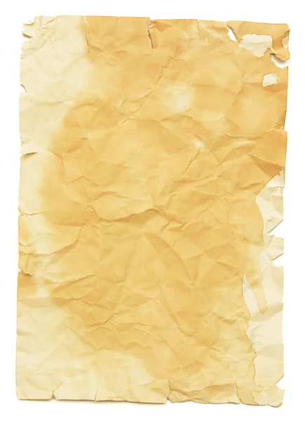 Increspato vintage giallo grunge sfondo di carta — Foto Stock
