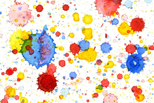 Colorful vivid water color splash background — Stock Photo, Image