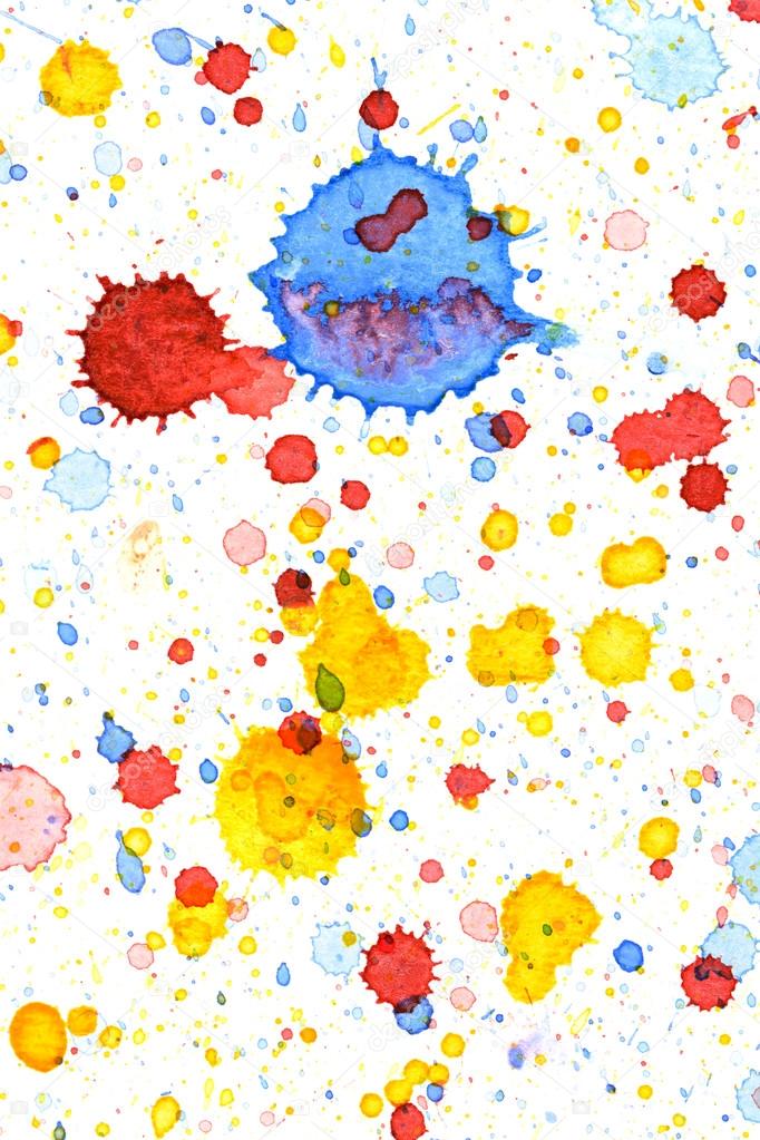 Colorful vivid water color splash background