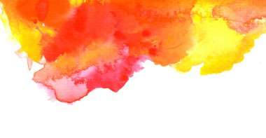 Canlı sıcak kırmızı turuncu sarı suluboya arka plan