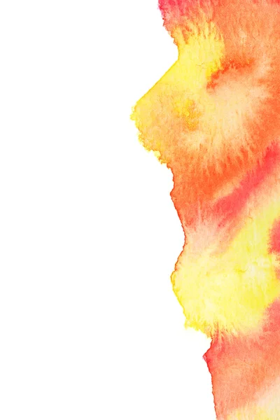 Vivid hot red orange yellow watercolor background — Stock Photo, Image