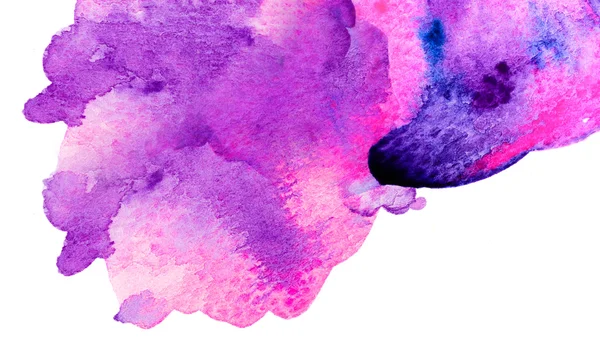 Espace de copie entre le fond de l'aquarelle rose violet — Photo