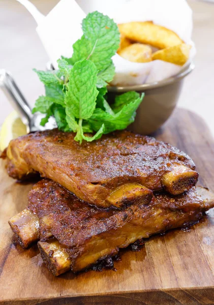 Roasted pork rib — Stock Photo, Image