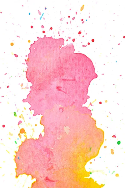 Bunte rosa gelb Pastell Aquarell Malerei Hintergrund Textur — Stockfoto