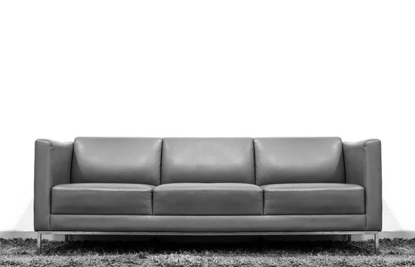Modern gri kanepe koltuk iç — Stok fotoğraf
