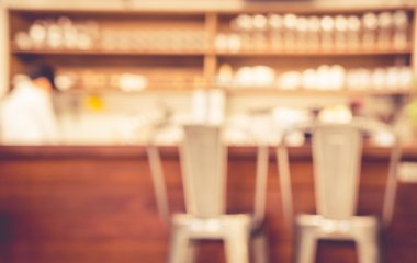 Modern kafe Cafe arka plan bulanıklık