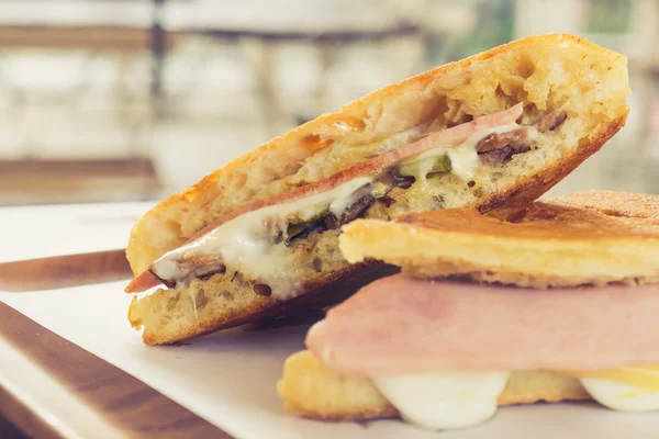 Prosciutto cotto sandwich cubano — Foto Stock