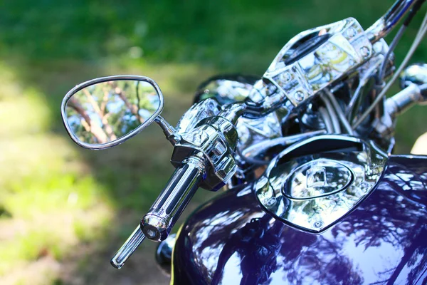 Chrome motorfiets — Stockfoto