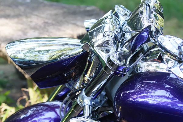 Chrome motorfiets — Stockfoto