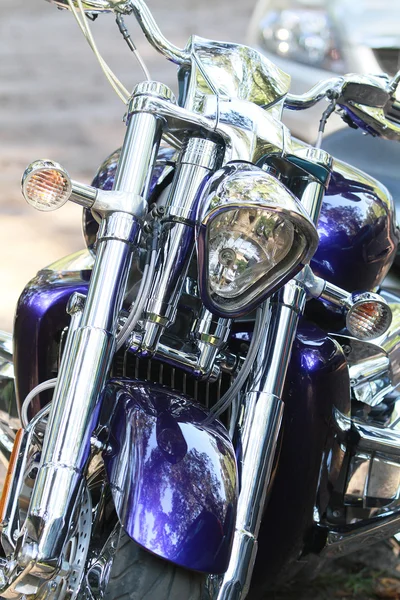 Chrome мотоцикл Ліцензійні Стокові Зображення